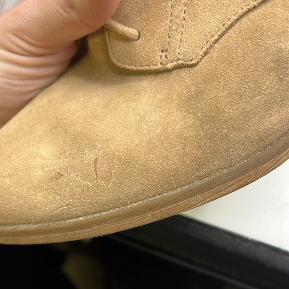 Michael Kors Lace Up Heeled Combat Boots Tan Brown Leather Womens Size 10 M - Picture 15 of 16